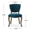 KD TUFTED CHAIR (WTHR)( SET OF 2 )