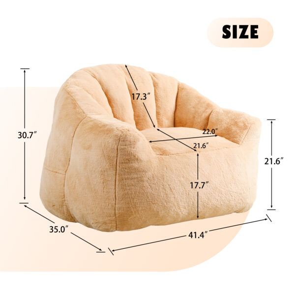 58df13f5b6914070b5c0bf986c4d7ece_33e14ec799d6c810628910b48ebc7b22 Bean Bag Chair, Bean Bag Sofa Chair with Armrests Stuffed High-Density Foam, Lazy Sofa Comfy Chairs BeanBag Chair for Adults in Living Room,Bedroom Reading