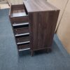 4 drawer dresser, modern wardrobe dresser chest of drawers, wooden storage storage cabinet, dresser storage cabinet, suitable for living room, bedroom, corridor (walnut )