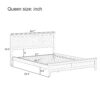 Modern Solid Wood Queen Size Platform Bed with Sturdy Wooden Slats Support,No Box Spring Needed, Espresso