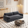66" Queen Pull Out Sofa Bed, 3-in-1 Convertible Sleeper Sofa with Side Storage,Multi-Functional Velvet Loveseat Bed for Living Room,Bedroom,Apartment,Office.(Old Sku:W1885P154639/W1885P214785)