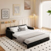 66" Queen Pull Out Sofa Bed, 3-in-1 Convertible Sleeper Sofa with Side Storage,Multi-Functional Velvet Loveseat Bed for Living Room,Bedroom,Apartment,Office.(Old Sku:W1885P154638/W1885P214784)