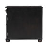 U-Can Vintage End Table Flip Top Side Table with USB Ports, One Multifunctional Drawer with cup holders, Sofa Couch Table with Bookshelf for Living room and Small Space