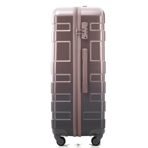 Luggage Sets New Model ABS Hardshell 3pcs Clearance Luggage Hardside Lightweight Durable Suitcase sets Spinner Wheels Suitcase with TSA Lock 20''24''28''( golden)