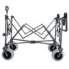 Multi-Functional Push-Pull Folding Wagon Cart with Rotating Handle & 9"x4" Beach Tires for Camping & Beach –300L XL Heavy-Duty, Large Capacity for Transport, Groceries, and Outdoor Use