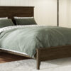 Modern Solid Wood Queen Size Platform Bed with Sturdy Wooden Slats Support,No Box Spring Needed, Espresso