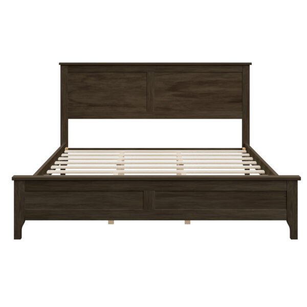 6ae59774bc49456d99ea55b03ef166ac_c7f37204c8f6abe09a7253ad104a5028 Modern Solid Wood Queen Size Platform Bed with Sturdy Wooden Slats Support,No Box Spring Needed, Espresso