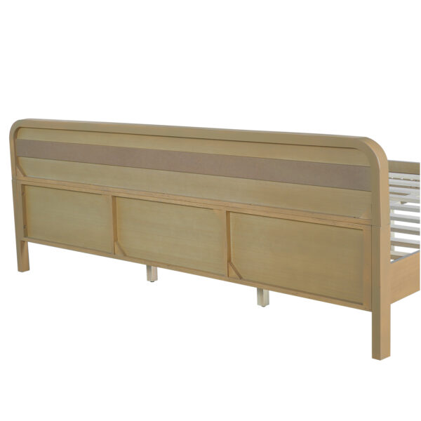 6ccc9e23bfb140318f3c6b3b67ea297d_b6a8b1bdf71cd54503092b4437db1200 PINE SOLID WOOD KING SIZE BED, SOLID AND STABLE, NO BOX SPRING NEEDED, RUSTIC YELLOW COLOR
