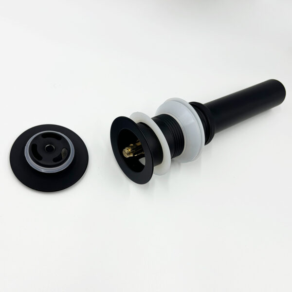 2 Pcs Bathroom Sink Drain with Overflow, Vessel Sink Lavatory Vanity Pop Up Drain Stopper, 304 Stainless Steel