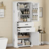 Storage Cabinet with Multi-Functional Storage Space for Kitchen/Bathroom/Dining Room/Living Room , 2 Drawers with Slide Rails, Adjustable Shelf, White