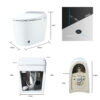 Heated Seat Smart Toilet, One Piece Toilet, Automatic Flush Tank Less Toilet without Bidet, with Foot sensor Flush, White Night Light, Knob Control, Power Outage Flushing, Soft Close Cover,White