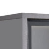 60.6'' Freestanding Display Cabinet with 2 Storage Drawers, Pantry with Glass Doors & LED Lighting, Modern China Cabinet with Adjustable Shelves for Hallways, Kitchen, Livingroom & Office - Grey