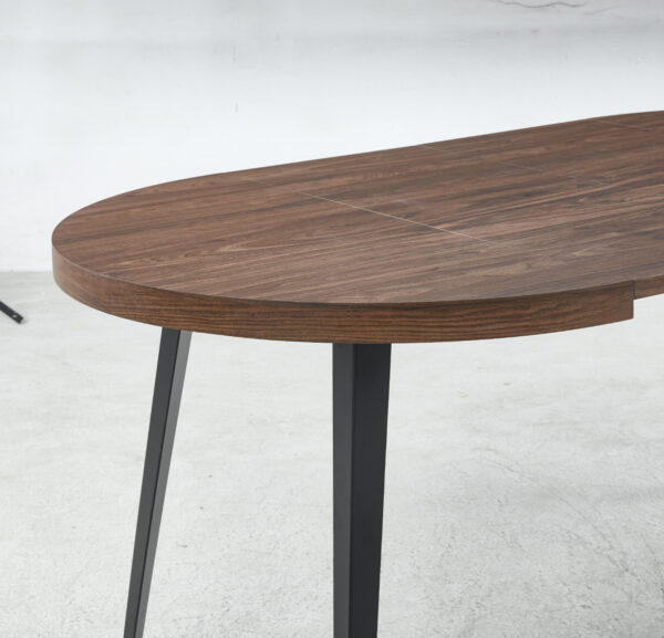 790d7fad78394920979458c63b84f5e7_30aca0d1cb7b4a1573a51268454c4e35 Extendable table,DINING TABLE,OFFICE TABLE,COFFEE TABLE,metal leg,MDF top,100/140/180x100x75cm,WALNUT COLOR