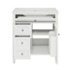 30'' Bathroom Vanity with Top Sink, Modern Bathroom Storage Cabinet with 2 Drawers and a Tip-out Drawer, Single Sink Bathroom Vanity