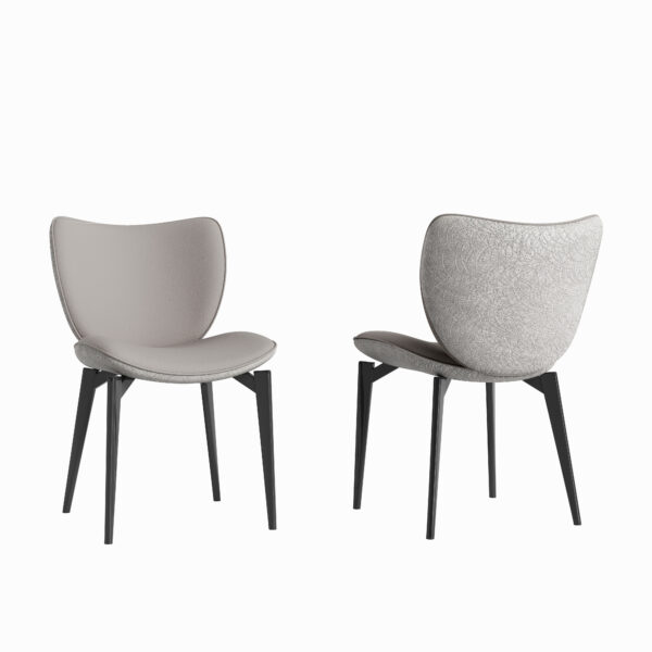 85a3bf54e338449281ca42bf000ff136_3db30b52d15149af22bbf8cc8bd6dc4e Dining Chairs Set of 2, Modern Design Home Chairs, PU Leather Metal Dining Chairs for Kitchen Dining Room-Gray