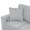 122 Inch Pull Out Couch, Rabbit plush Fabric Sofa Bed with USB Ports & Comfy Upholstered, Oversized U Shape Sectional Sleeper Sofa Bed with Storage Chaise, Grey