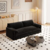 66" Queen Pull Out Sofa Bed, 3-in-1 Convertible Sleeper Sofa with Side Storage,Multi-Functional Velvet Loveseat Bed for Living Room,Bedroom,Apartment,Office.(Old Sku:W1885P154638/W1885P214784)