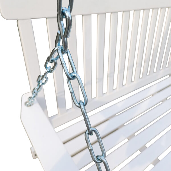 8aebfba3ec86462a82da5ea4ecdad575_20220704_0945c4b5d8f348ecdd2e474bba310b5e Front Porch Swing with Armrests, Wood Bench Swing with Hanging Chains,for Outdoor Patio ,Garden Yard, porch, backyard, or sunroom,Easy to Assemble,white