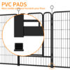 16 Panels Heavy Duty Metal Playpen with Self-Locking Gate, Extra Tall 40" Dog Fence Pet Exercise Pen for Outdoor and Indoor-Easy Setup Exercise Pen for Large Dogs