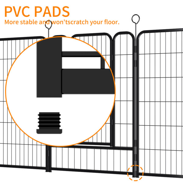 8c0f34c0c0c74fffa03904056adc04b0_3aaca10a75da39e1828df55392a94bbf 16 Panels Heavy Duty Metal Playpen with Self-Locking Gate, Extra Tall 40" Dog Fence Pet Exercise Pen for Outdoor and Indoor-Easy Setup Exercise Pen for Large Dogs