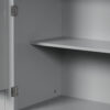 Bathroom Storage Cabinet with Doors and Drawer, Multiple Storage Space, Adjustable Shelf, Grey (Old Sku:WF308204AAE)