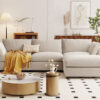 U_STYLE Upholstery Convertible Sectional Sofa, L Shaped Couch with Reversible Chaise