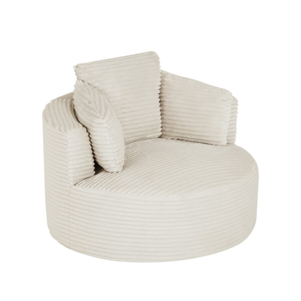94954476897c4ea5ab692046ab4c7d97_cdacf0a2863fa44be3492ba762c28cce Compressible Corduroy Round Chair with Cushioned Backrest - Modern Comfort Seating for Living Room,Office,Apartment(no swivel)