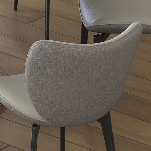 9667fa8e6244424084af0ffe93127d87_dca4a05c48b2455329eb68ab4c680633 Dining Chairs Set of 2, Modern Design Home Chairs, PU Leather Metal Dining Chairs for Kitchen Dining Room-Gray