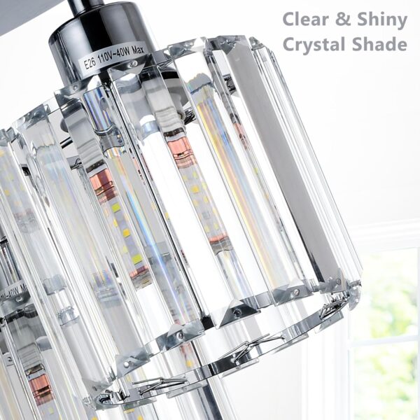 99bdb108a33242dcbda26366c129fe5b_403dcbb07cb88cb91a7a6262070c99d3 Semi Flush Mount Ceiling,3-Light Kitchen Mount,Hallway Light Fixtures Ceiling with Clear Crystal Shades for Kitchen Entryway Bedroom Bathroom Foyer
