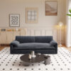 66" Queen Pull Out Sofa Bed, 3-in-1 Convertible Sleeper Sofa with Side Storage,Multi-Functional Velvet Loveseat Bed for Living Room,Bedroom,Apartment,Office.(Old Sku:W1885P154639/W1885P214785)