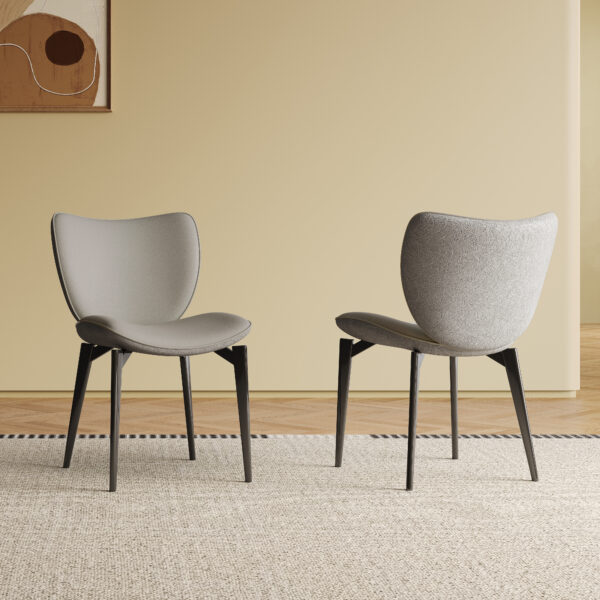 9da43617c5834ec59f2356d32c91d17e_f89dc9c00de3accfec04c03bcb025ce1 Dining Chairs Set of 2, Modern Design Home Chairs, PU Leather Metal Dining Chairs for Kitchen Dining Room-Gray