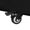 K&K 82.7 inch Kitchen Island with Extendable Dining Table for 4-6 Person,Faux Mable Kitchen Table with Double-sized Storage,Power Outlet,Kitchen island with Storage 2 Drawers 2 Side Open Shelves,Black
