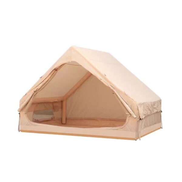 Inflatable Tent With Pump,Glamping Tents For 4-6 Person, Easy Setup 4 Season Waterproof Outdoor Tent,Waterproof Luxury Glamping Tent with 12 Mesh Window