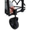 Expandable Dual-Layer Utility Wagon with 100% Extra Space - Grocery Cart for Camping, Shopping, Sports, Gardening, Fishing, Gray