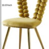 Modern chair(set of 2 ) with iron tube legs, soft cushions and comfortable backrest, suitable for dining room, living room, cafe,hairball back