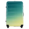 Hardshell Luggage Sets 3 Piece Gradient Color Expandable Suitcase with Spinner Wheels and TSA Lock Lightweight 20" 24" 28" Available,Green+Yellow