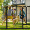 16 Panels Heavy Duty Metal Playpen with Self-Locking Gate, Extra Tall 40" Dog Fence Pet Exercise Pen for Outdoor and Indoor-Easy Setup Exercise Pen for Large Dogs
