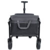 Expandable Dual-Layer Utility Wagon with 100% Extra Space - Grocery Cart for Camping, Shopping, Sports, Gardening, Fishing, Gray