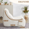 Bean Bag Chair for Adults with Armrests - Oversized Comfy Beanbag Lounge Lazy Floor Sofa Accent Chair for Living Room, Bedroom