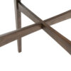 Mid-Century Modern Round Wooden Bar Table – 42" High Bar Table with Tapered Legs for Kitchen, Dining Room or Home Bar, Natural Walnut