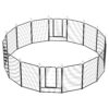 16 Panels Heavy Duty Metal Playpen with Self-Locking Gate, Extra Tall 40" Dog Fence Pet Exercise Pen for Outdoor and Indoor-Easy Setup Exercise Pen for Large Dogs