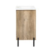 30" Modern Wood Fixture Bathroom Vanity, Bathroom Cabinet with Sliding Drawer, Bathroom Storage Cabinet with Ceramic Basin Sink Top, Single Bathroom Vanities Cabinet with Doors and Open Shelf