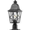 Outdoor Post Lights Lamp Post Light Fixture, Waterproof Aluminum Housing with Glass, Fence Post Deck Lighting for Garden, Patio, Pathway (2 pack)