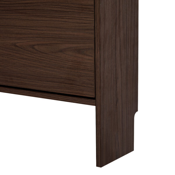 Shoe Cabinet with 3 Flip Drawers,Narrow Shoe Rack Cabinet, Entryway Shoe Storage Cabinet with Open Shelves, Freestanding Hidden Shoe Rack Organizer with Solid Wood Legs for Hallway, Living Room, Large