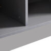 60.6'' Freestanding Display Cabinet with 2 Storage Drawers, Pantry with Glass Doors & LED Lighting, Modern China Cabinet with Adjustable Shelves for Hallways, Kitchen, Livingroom & Office - Grey