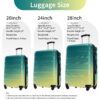Hardshell Luggage Sets 3 Piece Gradient Color Expandable Suitcase with Spinner Wheels and TSA Lock Lightweight 20" 24" 28" Available,Green+Yellow
