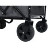 Expandable Dual-Layer Utility Wagon with 100% Extra Space - Grocery Cart for Camping, Shopping, Sports, Gardening, Fishing, Gray
