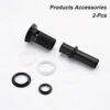 2 Pcs Bathroom Sink Drain with Overflow, Vessel Sink Lavatory Vanity Pop Up Drain Stopper, 304 Stainless Steel