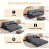 66" Queen Pull Out Sofa Bed, 3-in-1 Convertible Sleeper Sofa with Side Storage,Multi-Functional Velvet Loveseat Bed for Living Room,Bedroom,Apartment,Office.(Old Sku:W1885P154639/W1885P214785)