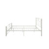 Full Size Unique Flower Sturdy System Metal Bed Frame with Headboard and Footboard